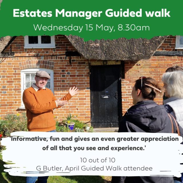 There are still spaces on our Estates Manager guided walk this Wednesday 15 May, 8.30am. 

Join Andrew as he takes you on a guided tour of the gardens, sharing information on horticultural highlights, behind the scenes information and general gardening knowledge. 

It is a beautiful time of year to visit Furzey Gardens and the weather forecast is looking good. 
Places must be pre-booked in advance through the events link in our bio.
